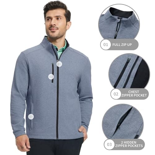 M MAELREG Winter Jackets for Men Lightweight Thermal Insulated Fall Light Jacket Casual Windproof Pockets - Thumbnail 4