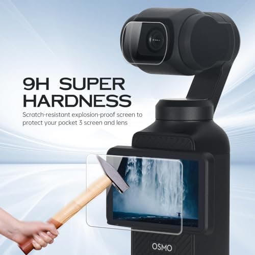 2 Pack Screen Protector for DJI Osmo Pocket 3/Xtra Muse+Lens Protector for Osmo Pocket 3/Xtra Muse Accessories [Auto-Alignment Kit],Anti Reflective HD Tempered Glass for DJI Osmo Pocket 3 Accessories,9H Hardness, Scratch Resistant - Thumbnail 5
