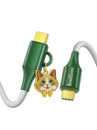 Pet Memorial USB C to USB C Cable, 240W Fast Charging | 30000 Bends SGS Certified | Nylon Braided Type C Cord, Daily Gift for Cat Owner and Pet Lovers for iPhone Samsung MacBook, 3.3FT-Ragdoll - Image 1