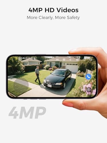 Solar Security Camera Outdoor Wireless WiFi Pro, 4MP Color Night Vision, AI/PIR Motion Detection, 360 PT, 2-Way Audio, IP66, 2.4/5GHz, SD/Cloud Storage, Compatible with Alexa, Mobile App & HomeBase - Thumbnail 5
