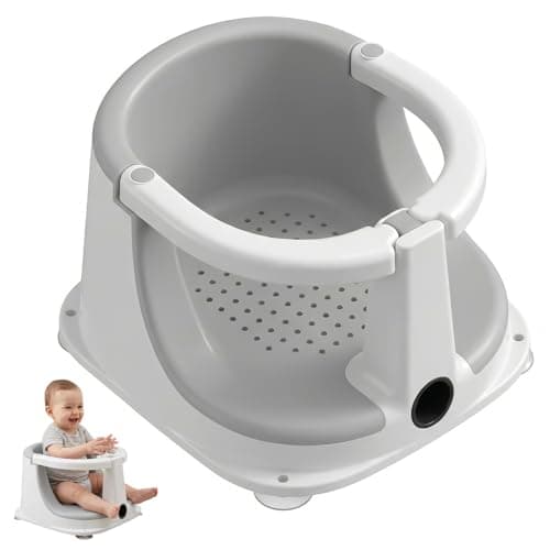 Baby Bath Seat for Babies Sitting Up, Bath Seats Sitting Up for Infant,Safe & Comfortable Toddler Bath Seat, Features an Open Design, Non-Slip Baby Bathtub with 3 Suction Cups(6-24Month) - Image 1