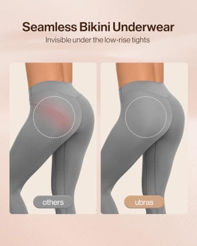 Ubras Seamless Underwear For Women, No Show Hipster Underwear Women Pack, Confortable Stretch Sexy Bikini S-XL Black + Nude (5 Pack) S - Thumbnail 5