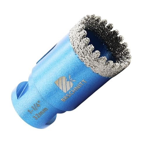 1-1/4 Inch Diamond Core Drill Bit for Porcelain Tile Ceramic Marble Granite Drilling,BRSCHNITT 1pc Vacuum Brazed Diamond Hole Saw with 5/8-11 Thread - Image 1