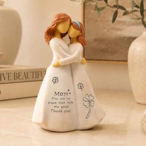 Being in Bloom Mom Birthday Gifts: 5.2” Mother and Daughter Resin Figurine - Meaningful Gifts for Mom from Daughter - Mother’s Day and Christmas Keepsake - Thumbnail 5