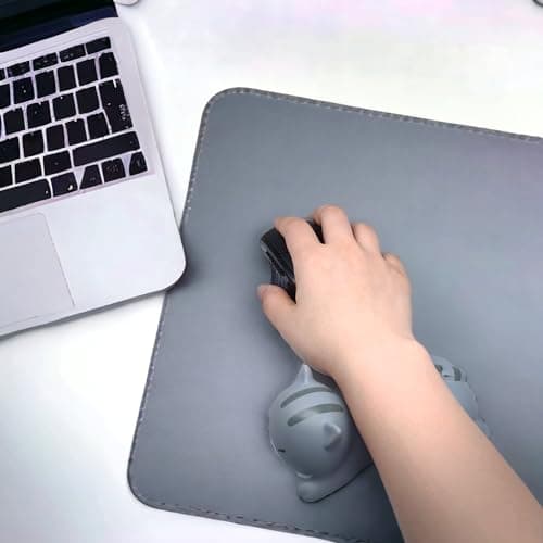 Cute Wrist Rest Mouse Pad Wrist Support, Cat Keyboard Wrist Rest, Soft Foam Wrist Rest for Computer Keyboard Carpal Tunnel Ergonomic Mouse Pad - Thumbnail 6