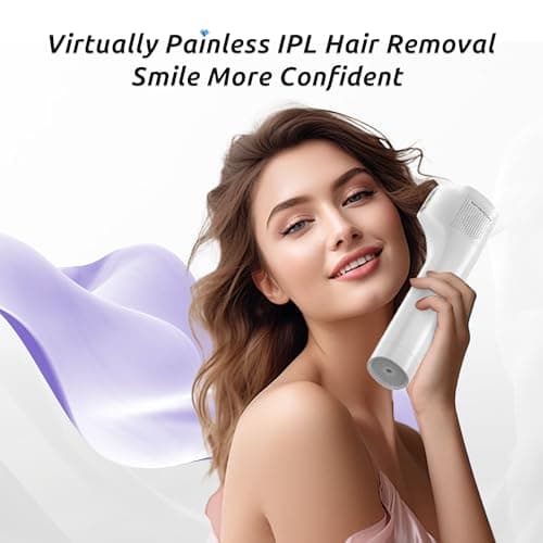NAISIGOO Laser Hair Removal Device for Women and Men, IPL Painless Sapphire with 40F Ice-Cooling System, Safe, Long-Lasting Hair Removal for Home, Face, Legs, Back, Bikini Line - Thumbnail 3