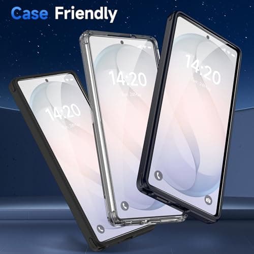 YWXTW Anti Reflective Screen Protector for Samsung Galaxy S26+, [Bubble Free] Anti Glare & EZ Unlock Tempered Glass S26+ Accessories, Case Friendly, 2 Pack - Thumbnail 6
