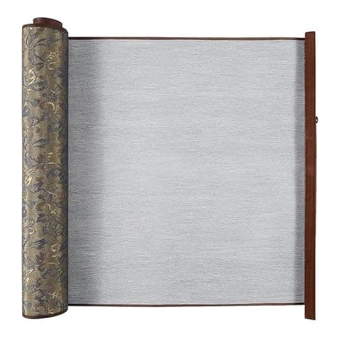 SEAMEW Magic Canvas - Water-Activated Reusable Chinese Calligraphy Cloth, 4 Chic Colors Washable Microfiber for Kids Beginners Adults Sage Blue-Green Floral - Image 1