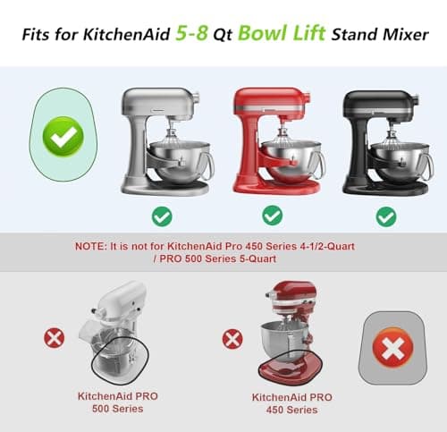 Bamboo Mixer Slider Compatible with KitchenAid 5-8 Qt Bowl Lift Stand Mixer, Appliance Sliding Mat Accessories and Attachments for Kitchen Aid, Countertop Moving Tray - Thumbnail 3