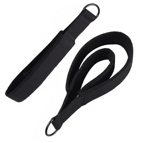 Arisenca Pilates Double Loop Straps with Extra Padding, Adjustable D Ring Reformer Straps for Home Gym, Yoga Stretching, Core Strength Training