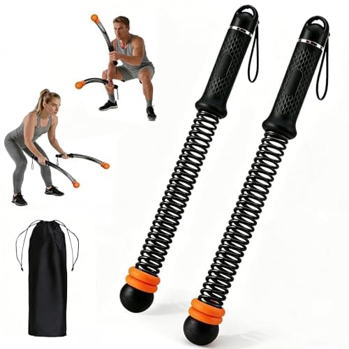 VividPulse 2PCS Weighted Ropeless Battle Ropes for Home Gym - Portable & Quiet Training Rope for HIIT, Strength & Low-Impact Cardio - Full Body Workout Equipment for Men & Women - Image 1