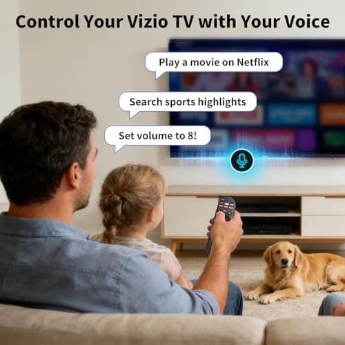 Voice Remote Replacement XRT270 for VIZIO Smart TVs, Compatible with XRT136 XRT135 XRT260 XRT270, Works with D/E/M/P/V/PX OLED Series LED LCD HD 4K UHD HDR TVs - Thumbnail 3