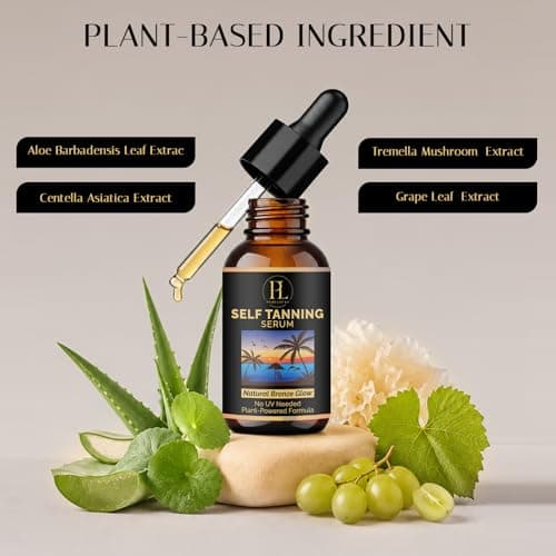PURELOCKS Self Tanning Drops for Face and Body, Customizable Bronzing Drops to Add to Moisturizer or Lotion, Hydrating Sunless Fake Tan with Hyaluronic Acid and Aloe. 1.10 Fl Oz - Thumbnail 6