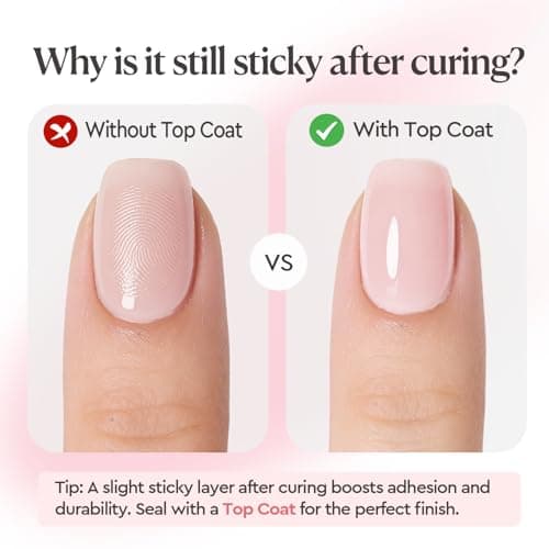 AZUREBEAUTY Builder Gel for Nails, 18ml 7-in-1 Nude Pink Builder Gel,Beginner Friendly, 30-Day Nail Strengthener Extension Glue, For Home Salon DIY & Gifts - Thumbnail 4