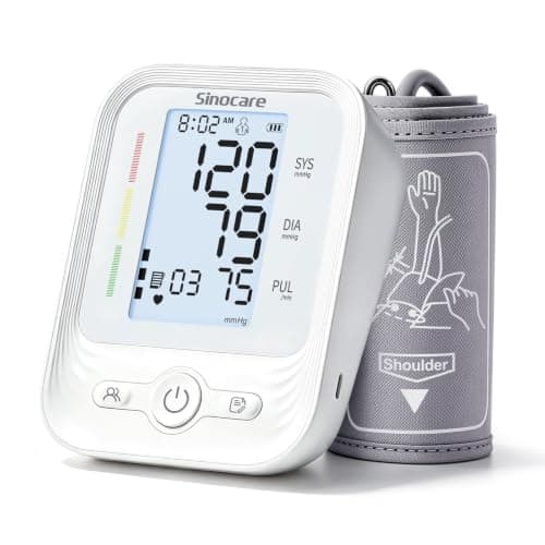 Sinocare Blood Pressure Monitor, Upper Arm BP Machine, FDA Cleared