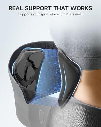 KineApex Back Brace for Lower Back Pain - Wide Lumbar Panel, 7 Stays & 3D Triangle Pad, Breathable Back Support Belt for Men Women for Work, Sciatica, Scoliosis, Herniated Disc Fits 35.5-39.4" Size L - Thumbnail 5