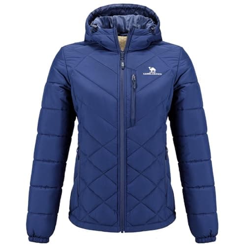 CAMEL CROWN Women's Hooded Puffer Jacket with Heat Reflective Lining Lightweight Winter Coat Warm Jacket - Image 1