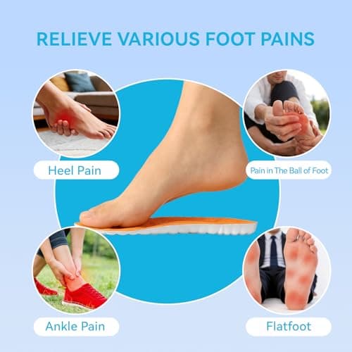 Steppers Insoles for Men & Women, 2026 New 4D Memory Foam Cloud Footstr Insoles, Comfortable & Breathable Massage Shoe Inserts with Arch Support for Foot Pain & Fatigue (Orange, US M 11.5-13) - Thumbnail 6