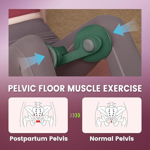 35lb Fixed-Resistance Inner Thigh Exerciser, Balanced Center-of-Gravity Hip & Leg Trainer for Women & Men, Easy-to-Use Lower Body & Pelvic Floor Workout Equipment for Home Gym (Dark Green) - Thumbnail 3