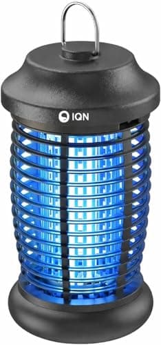 Bug Zapper Outdoor, Plug-in Electric Mosquito Fly Zapper, 15W Light & 4200V Grid, On/Off Switch, Mosquito Traps & Killer for Home, Kitchen, Patio, Backyard and More (Black) - Image 1