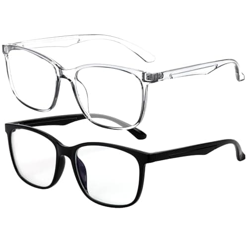 BOSSWIN Blue Light Blocking Glasses Square Fashion Computer/Gaming/TV/Phone-Blue Light Filtering for Men and Women - Image 1