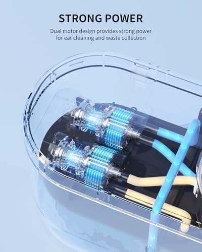 KAUGIC Water Powered Ear Cleaner, Electric Ear Wax Removal Kit, Ear Irrigation Kit with Sewage System and 4 Clean Mode, Safe and Effective Ear Flushing Kit for Adults with 3 Ear Tips - Black - Thumbnail 4