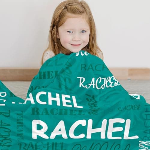 Corissy Ships Next Day, Personalized Blankets and Throws Custom Blanket with Name Customized Flannel Blanket for Kids Christmas Blanket Gifts for Teen Girls Boys - Thumbnail 4