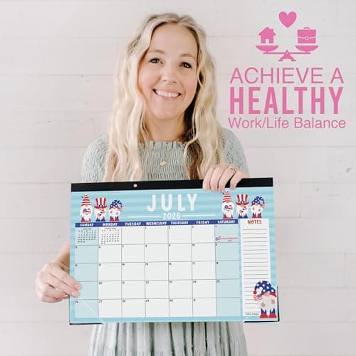 Hadley Designs Large Teacher Desk Calendar 2026-2027 - Desktop Calendar 2026, 18-Month Desk Calendars for Home, Office & Classroom, Cute Classroom Must Haves, Teacher Appreciation Gifts - Thumbnail 5