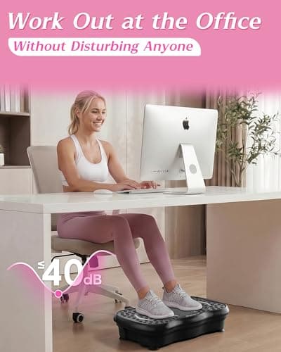 Vibrating Fitness Platform, 200 Speed Levels Vibration Plate for Full Body Training & Body Shaping, 300 Lbs Load with Resistance Bands for Daily Use - Thumbnail 2