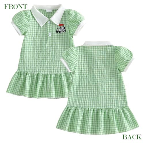 Toddler Girl Dress Kids Short Sleeve Dresses Outfits for Kids - Thumbnail 4