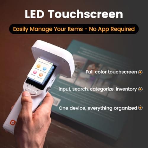Smart Tracker Tag Item Finder with 50 Free Labels – Search for Items Instantly with Voice – Ideal for Item Management, Moving Boxes, Garage Organization, and Home Storage - Thumbnail 3