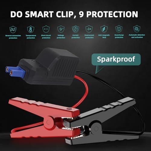 VisualPower Jump Starter Portable,4000A Peak Motorcycle Jump Starter, Jump Box for Car Jumper Starter Portable, 12V Auto Booster Pack(Up to 7L Gas and 5L Diesel Engine) with Smart Safety Jumper Cable - Thumbnail 5