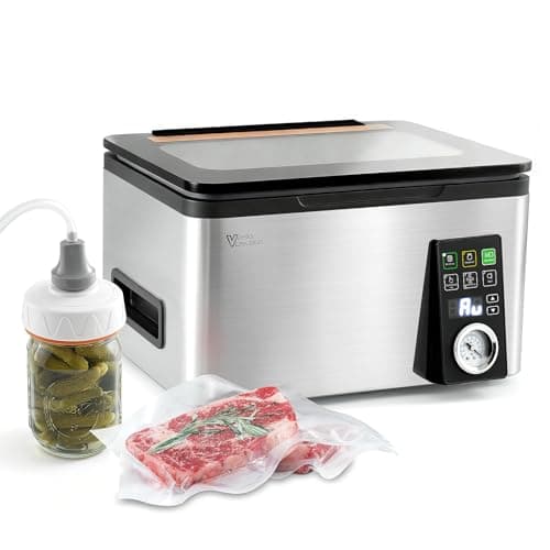 Vesta Precision 12” Chamber Vacuum Sealer, Smart Auto Vacuum Time, Easy-to-Clean System, Commercial-Grade Pump, Deep Chamber for Liquids, Meats, Mason Jars & Sous Vide, V513 - Image 1