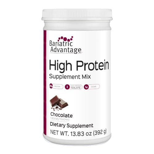 Bariatric Advantage High Protein Supplement Mix, 20 Grams Whey Protein Isolate Low Sugar with 100 Calories Per Serving - Chocolate, 14 Servings - Image 1