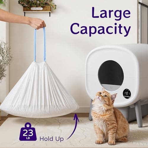 120 Count 26" x 11.8" Cat Litter Box Liners for Fsitego and Fumoi Self Cleaning Litter Box, Extra Thick Heavy Duty Cat Litter Bags Replacement, 3-4 Gallons of Capacity - Thumbnail 6