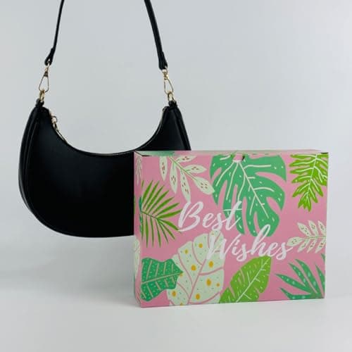 WuliTown Small Crescent Shoulder Bag Under the Arm Purse, Cute Hobo Black Shoulder Bag,Mini Clutch Purse with Zipper Closure - Thumbnail 6