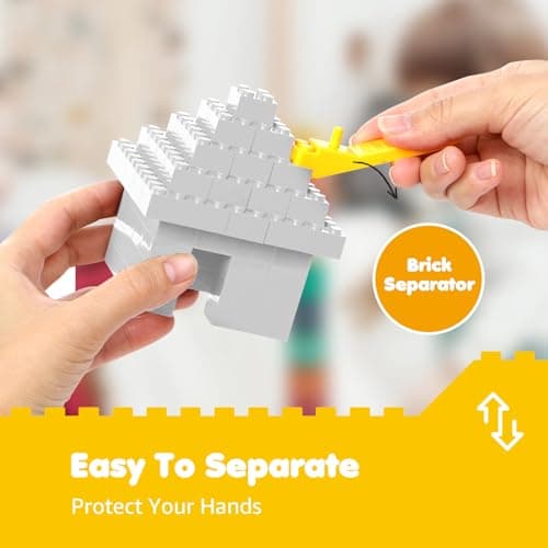 Lekebaby Classic Building Bricks, 100 Piece 2x4 Building Blocks STEM Creative Building Toys Compatible with All Major Brands, Educational Toy for Boys Girls 6 Years Old and Up(2x4 White) - Thumbnail 4