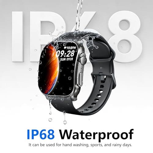 Smart Watch, 2.01" AMOLED Curved Display Fitness Tracker with Answer/Make Calls, Fitness Watch with Fitness and Sleep Trackers, Heart Rate Monitor, Always-On Display, Water Resistant, for Android iOS - Thumbnail 5