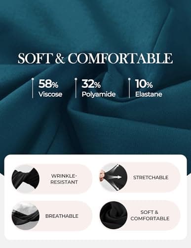 GRACE KARIN Womens 2026 Summer Short Sleeve Tops, Dressy Casual Peplum Shirts Outfit, Tunic Blouses Trendy Fashion Clothes Peacock Blue S - Thumbnail 6