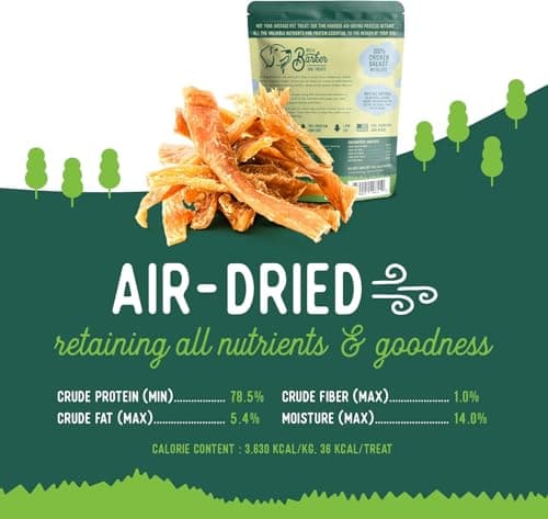 Beg & Barker Chicken Jerky for Dogs (4 Ounce, Pack of 2) - Dog Training Treats - Natural Dog Treats Made in The USA - Grain Free, Diabetic-Friendly, High Protein, Sugar-Free - Thumbnail 3