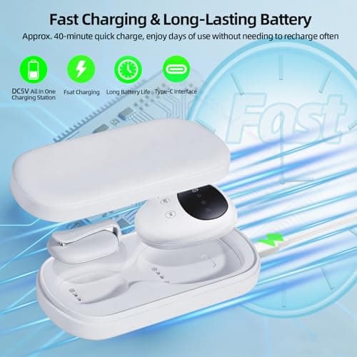 Wireless Bedwetting Alarm for Kids - Separate Design Enuresis Pee Alarm with Vibration & Sound Alert, USB C Rechargeable Bed wetting Alarm & Moisture Detector Back Clip for Boys Girls Toddlers Seniors - Thumbnail 4