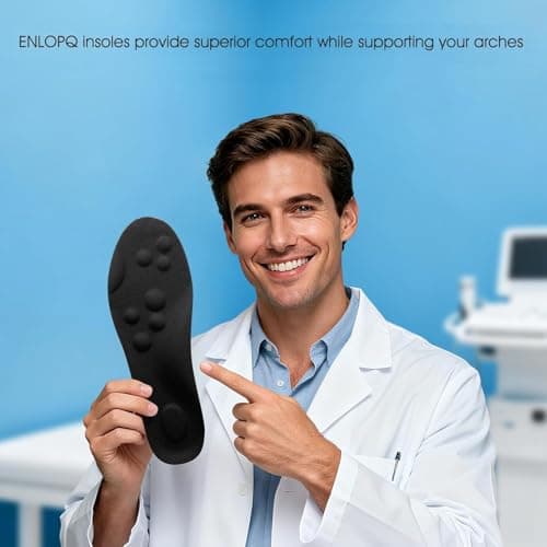 4D Cloud-Like Comfort Soles for Men - Soft Memory Foam Cushioning Insoles - Trim to Fit Steppers Insoles with Arch Support for Foot Pain Relief and Fatigue Reduction(US M 7.5-10.5) - Thumbnail 6