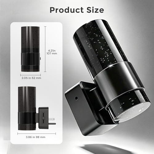 L LOHAS LED Night Lights Plug into Wall, 2 Pack Acrylic Bubble Night Light,Dimmable Nightlight with 0-100 LM, 3000K Plug in Night Light with Dusk to Dawn Sensor, for Bathroom Hallway Bedroom - Thumbnail 5