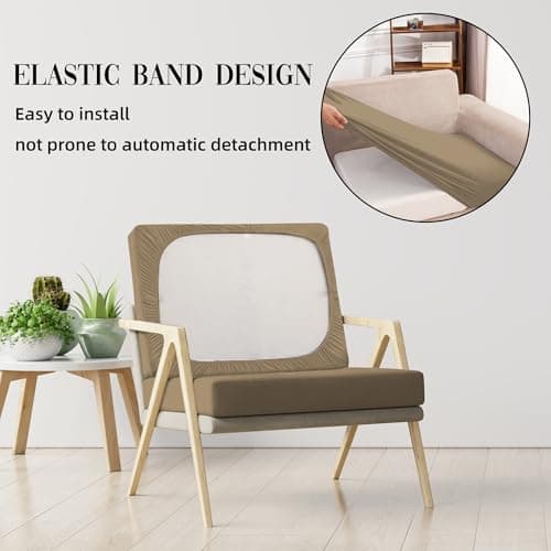 SUKAIKEQA Outdoor Cushion Covers Set,8PCS Waterproof Patio Furniture Couch Seat Slipcovers, Replacement for Sofa Sectional Chair(Cover，Only) - Thumbnail 5