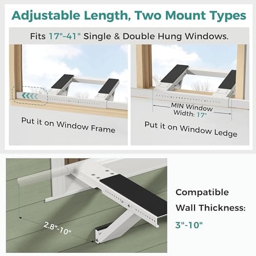 No-Drilling Window Air Conditioner Support Bracket, AC Holder Stand Mount - Thumbnail 4