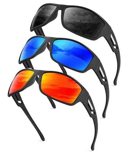 KALIYADI Sunglasses-Men Polarized Sports Sun-glasses: Mens Sun glasses Polarized UV400 Protection Running Cycling Outdoor - Image 1