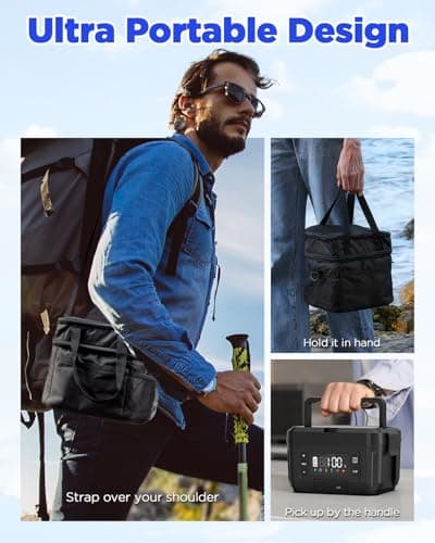 Genasmil Battery Powered Heated Lunch Box - 20000mAh Cordless Electric Lunch Box for Adults, 1.2L Stainless Steel Self-Heating Food Warmer with Removable Battery, Portable for Work, Office, & Travel - Thumbnail 6