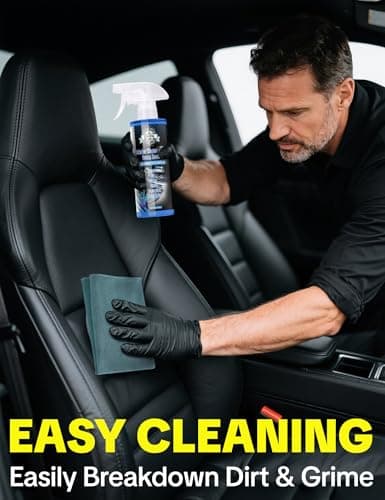 Car Interior Cleaner Spray, Multipurpose Leather Seat Cleaner Upholstery Car Cleaning Kit Auto Dashboard Vinyl Detailing Supplies Kit,Ocean Scent - Thumbnail 4