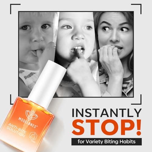 modelones Nail Biting Prevention for Kids Thumb Sucking Deterrent Quick Dry Bitter No Bite Nail Polish for Nail Care Stop Biting Nails 0.41 fl oz - Thumbnail 3