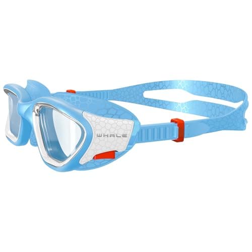 Whale Swim Goggles, HD Anti-Fog Goggles, Unisex | 100% UV Protection | Anti-Fog Design (Glacier Blue) - Thumbnail 2